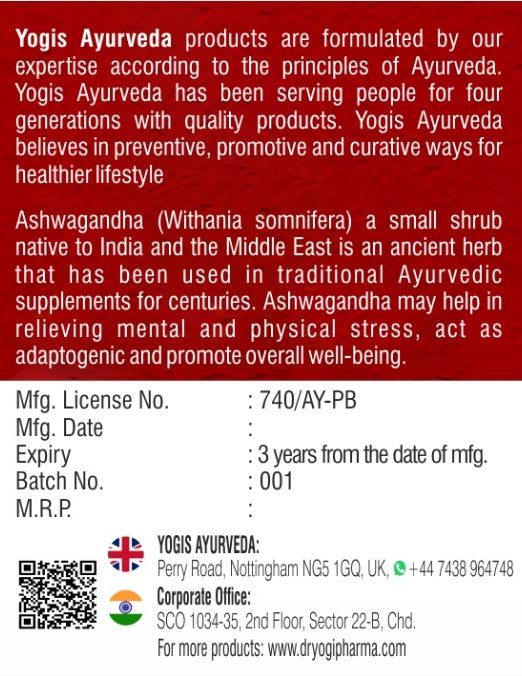 Ashwagandha Extract Capsules (60)