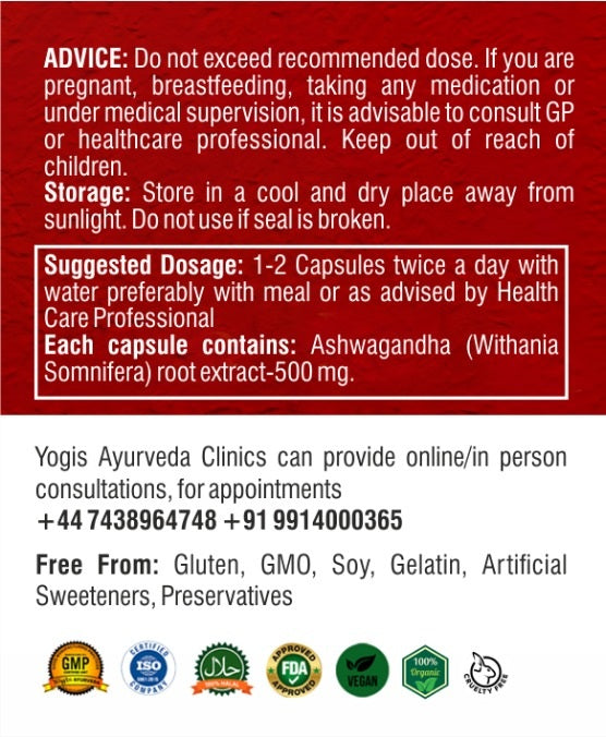 Ashwagandha Extract Capsules (60)