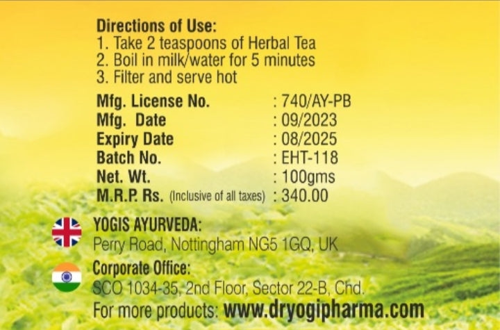 Energy Herbal Tea with Shilajit & Ashwagandha